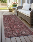 LOOMLAN Rugs Jane Pink Washable Indoor-Outdoor Rug