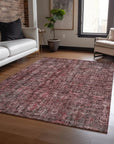 LOOMLAN Rugs Jane Pink Washable Indoor-Outdoor Rug