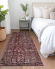 LOOMLAN Rugs Jane Pink Washable Indoor-Outdoor Rug