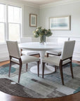LOOMLAN Rugs Jude Teal Washable Indoor-Outdoor Rug
