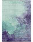 LOOMLAN Rugs Julian Blue Washable Indoor-Outdoor Rug