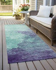 LOOMLAN Rugs Julian Blue Washable Indoor-Outdoor Rug