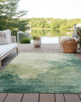 LOOMLAN Rugs Julian Green Washable Indoor-Outdoor Rug
