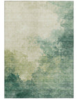 LOOMLAN Rugs Julian Green Washable Indoor-Outdoor Rug