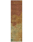 LOOMLAN Rugs Julian Orange Washable Indoor-Outdoor Rug