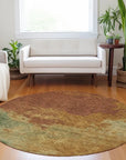 LOOMLAN Rugs Julian Orange Washable Indoor-Outdoor Rug