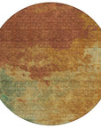 LOOMLAN Rugs Julian Orange Washable Indoor-Outdoor Rug