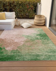 LOOMLAN Rugs Julian Pink Washable Indoor-Outdoor Rug