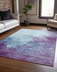 LOOMLAN Rugs Julian Sky Washable Indoor-Outdoor Rug