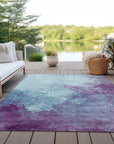 LOOMLAN Rugs Julian Sky Washable Indoor-Outdoor Rug