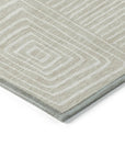 LOOMLAN Rugs Junia Beige Washable Indoor-Outdoor Rug