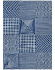 LOOMLAN Rugs Junia Blue Washable Indoor-Outdoor Rug