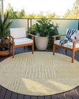LOOMLAN Rugs Junia Gold Washable Indoor-Outdoor Rug