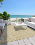 LOOMLAN Rugs Junia Gold Washable Indoor-Outdoor Rug
