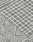 LOOMLAN Rugs Junia Gray Washable Indoor-Outdoor Rug