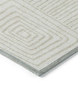 LOOMLAN Rugs Junia Ivory Washable Indoor-Outdoor Rug