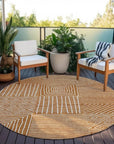 LOOMLAN Rugs Junia Orange Washable Indoor-Outdoor Rug