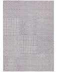 LOOMLAN Rugs Junia Purple Washable Indoor-Outdoor Rug