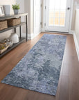 LOOMLAN Rugs Kairi Blue Washable Indoor-Outdoor Rug