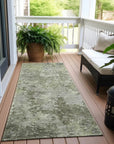 LOOMLAN Rugs Kairi Green Washable Indoor-Outdoor Rug