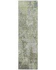 LOOMLAN Rugs Kairi Green Washable Indoor-Outdoor Rug