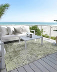 LOOMLAN Rugs Kairi Green Washable Indoor-Outdoor Rug
