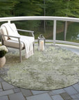 LOOMLAN Rugs Kairi Green Washable Indoor-Outdoor Rug