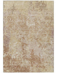 LOOMLAN Rugs Kairi Orange Washable Indoor-Outdoor Rug