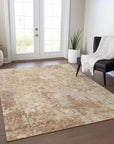 LOOMLAN Rugs Kairi Orange Washable Indoor-Outdoor Rug