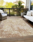 LOOMLAN Rugs Kairi Orange Washable Indoor-Outdoor Rug