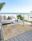LOOMLAN Rugs Kairi Orange Washable Indoor-Outdoor Rug
