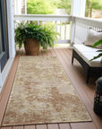 LOOMLAN Rugs Kairi Orange Washable Indoor-Outdoor Rug