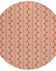 LOOMLAN Rugs Kairova Coral Washable Indoor-Outdoor Rug