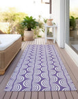 LOOMLAN Rugs Kairova Purple Washable Indoor-Outdoor Rug