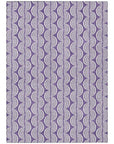 LOOMLAN Rugs Kairova Purple Washable Indoor-Outdoor Rug