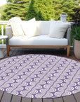 LOOMLAN Rugs Kairova Purple Washable Indoor-Outdoor Rug