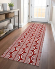 LOOMLAN Rugs Kairova Red Washable Indoor-Outdoor Rug
