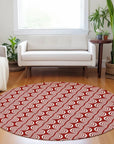 LOOMLAN Rugs Kairova Red Washable Indoor-Outdoor Rug