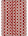 LOOMLAN Rugs Kairova Red Washable Indoor-Outdoor Rug
