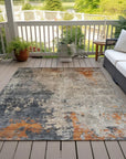 LOOMLAN Rugs Karima Brown Washable Indoor-Outdoor Rug