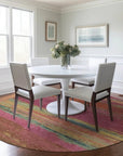 LOOMLAN Rugs Karvoun Pink Washable Indoor-Outdoor Rug