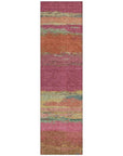 LOOMLAN Rugs Karvoun Pink Washable Indoor-Outdoor Rug