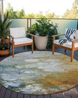 LOOMLAN Rugs Kashava Orange Washable Indoor-Outdoor Rug