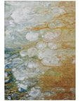 LOOMLAN Rugs Kashava Orange Washable Indoor-Outdoor Rug