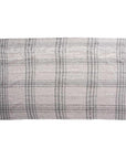LOOMLAN Kay Grey Plaid Outdoor Throw Blanket