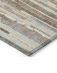 LOOMLAN Rugs Kember Ivory Washable Indoor-Outdoor Rug