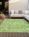 LOOMLAN Rugs Ken Lime Washable Indoor-Outdoor Rug