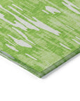LOOMLAN Rugs Ken Lime Washable Indoor-Outdoor Rug
