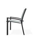 Kendall Sling Stacking Cafe Chair - LOOMLAN - Telescope - Outdoor Accent Chairs