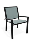 Kendall Sling Stacking Cafe Chair - LOOMLAN - Telescope - Outdoor Accent Chairs